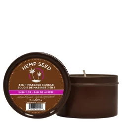 Earthly Body Hemp Seed 3-in-1 Massage Candle 6.8oz -Nursing beauty store 18609