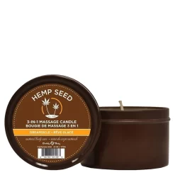 Earthly Body Hemp Seed 3-in-1 Massage Candle 6.8oz -Nursing beauty store 18610