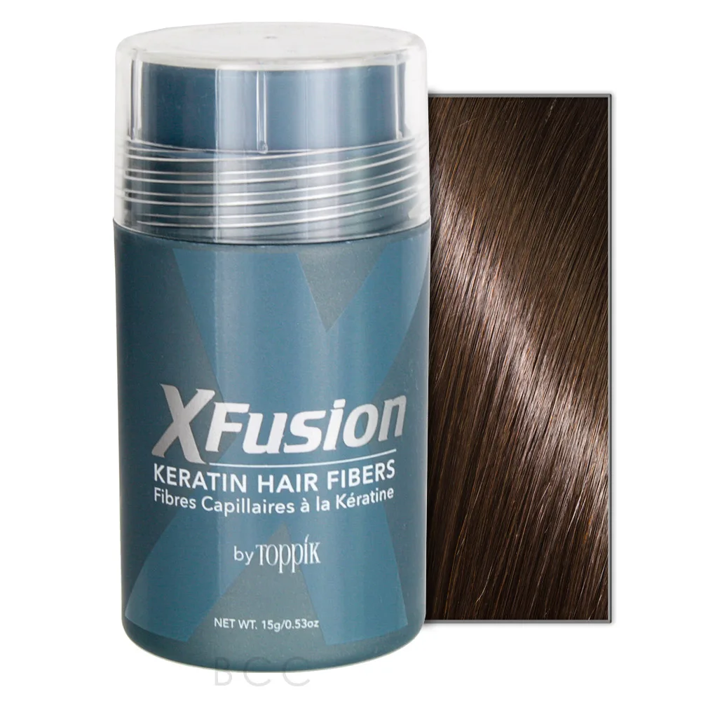 XFusion Keratin Hair Fibers - Medium Brown 5 XFusion Keratin Hair Fibers - Medium Brown - Image 3