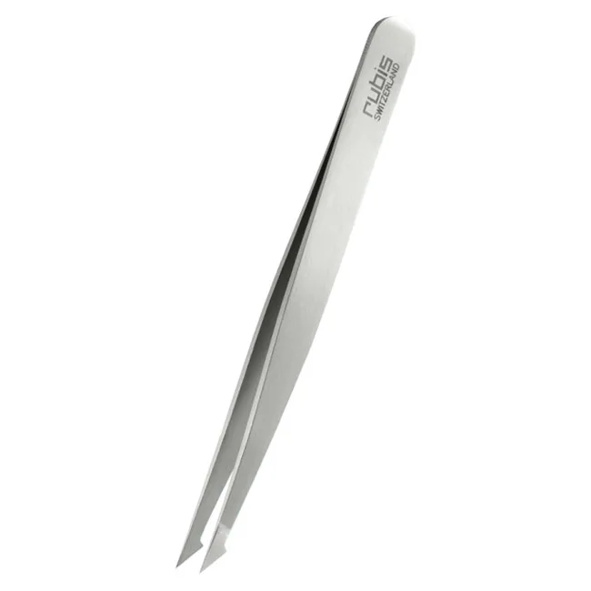Rubis Switzerland Two Tip Pointed/Slanted Tweezers 1piece 3 Rubis Switzerland Two Tip Pointed/Slanted Tweezers 1piece