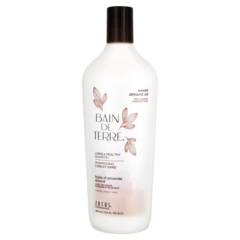 Bain De Terre Sweet Almond Oil Long & Healthy Shampoo 3 Bain De Terre Sweet Almond Oil Long & Healthy Shampoo