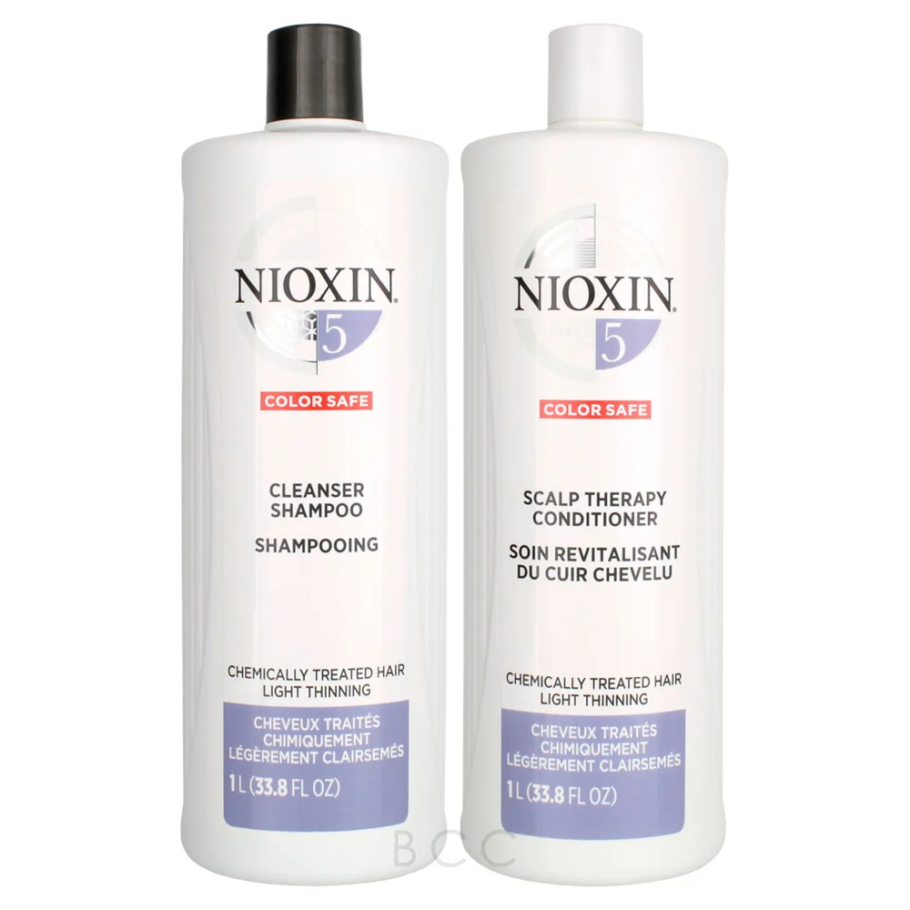 NIOXIN System 5 Shampoo & Conditioner Set 33.8 Oz 2piece 3 NIOXIN System 5 Shampoo & Conditioner Set 33.8 Oz 2piece