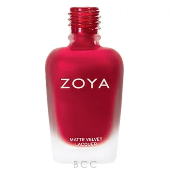 Zoya Matte Velvet - Amal Classic Crimson Red 0.5oz 3 Zoya Matte Velvet - Amal Classic Crimson Red 0.5oz