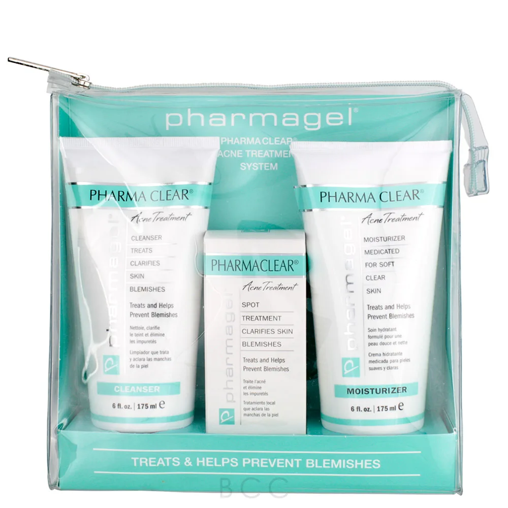 Pharmagel Pharma Clear - Acne Treatment System 3piece 3 Pharmagel Pharma Clear - Acne Treatment System 3piece