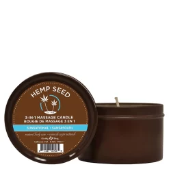 Earthly Body Hemp Seed 3-in-1 Massage Candle 6.8oz -Nursing beauty store 66574