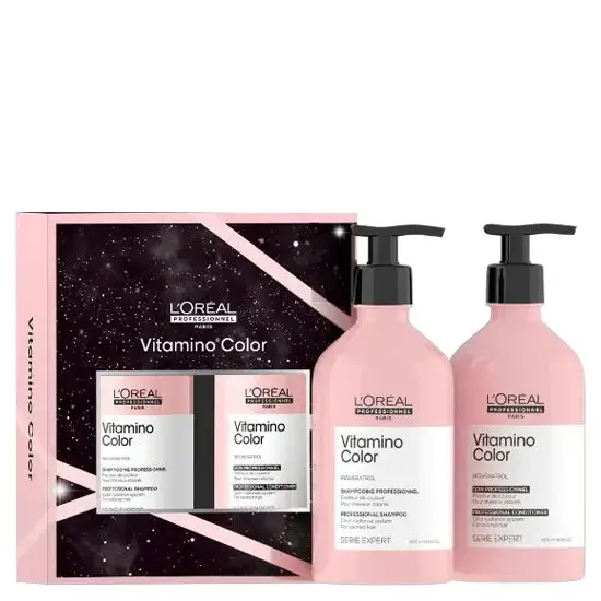 Loreal Professionnel Serie Expert Resveratrol Vitamino Color Holiday Set 2piece 3 Loreal Professionnel Serie Expert Resveratrol Vitamino Color Holiday Set 2piece