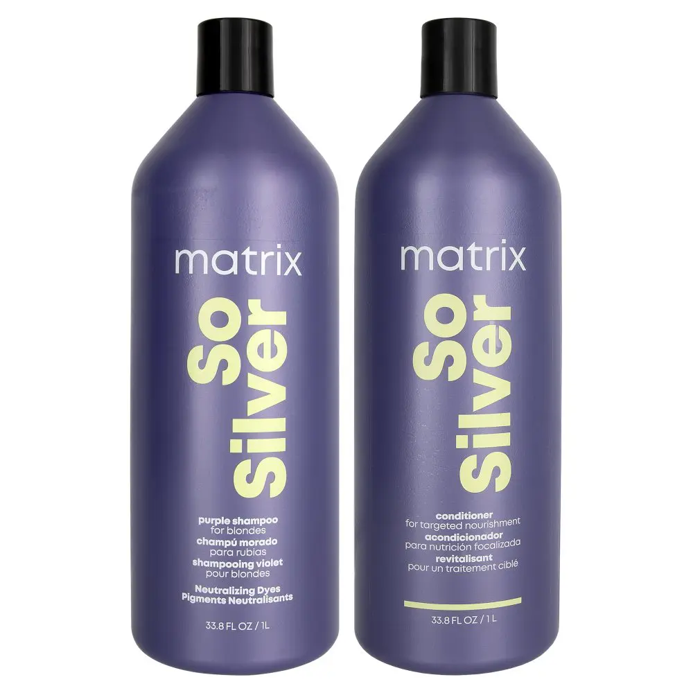Matrix Total Results So Silver Color Obsessed Shampoo & Conditioner Set 33.8 Oz 2piece 3 Matrix Total Results So Silver Color Obsessed Shampoo & Conditioner Set 33.8 Oz 2piece