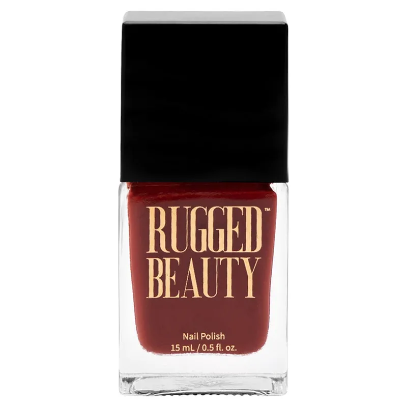 Rugged Beauty Nail Polish - Bonfire Deep Red 0.5oz 3 Rugged Beauty Nail Polish - Bonfire Deep Red 0.5oz