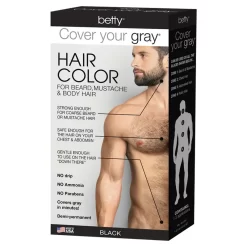 Betty Beauty Cover Your Gray - Men's Hair Color For Beard, Mustache, & Body