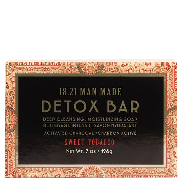18.21 Man Made Detox Bar Deep Cleansing, Moisturizing Soap - Sweet Tobacco 7oz 3 18.21 Man Made Detox Bar Deep Cleansing, Moisturizing Soap - Sweet Tobacco 7oz