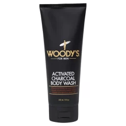 Woodys Activated Charcoal Body Wash 8oz