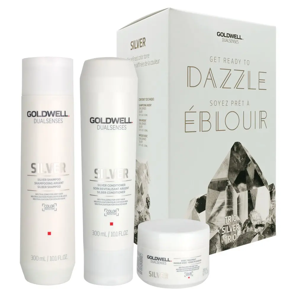 Goldwell Dualsenses Dazzle Silver Fortifying Trio 3piece