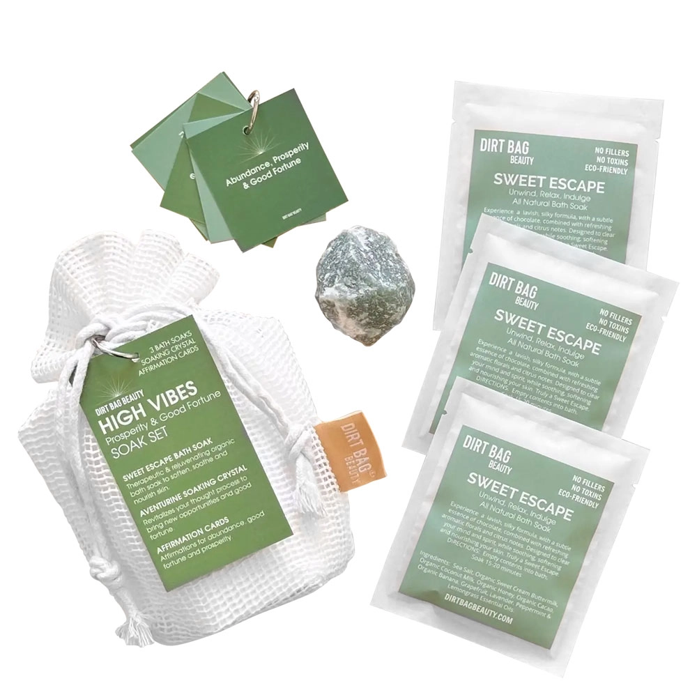 Dirt Bag Beauty High Vibes Soak Set 3 Dirt Bag Beauty High Vibes Soak Set