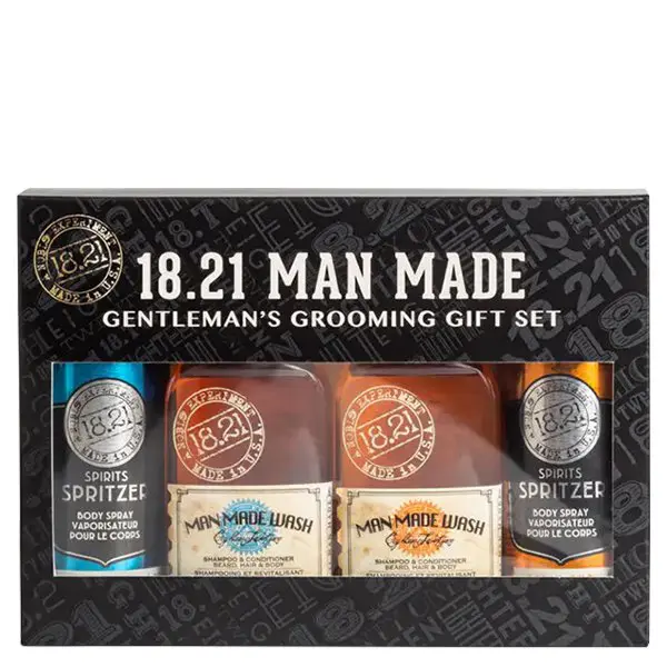 18.21 Man Made Absolute Mahogany & Noble Oud Wash & Spritzer Kit 4piece 3 18.21 Man Made Absolute Mahogany & Noble Oud Wash & Spritzer Kit 4piece